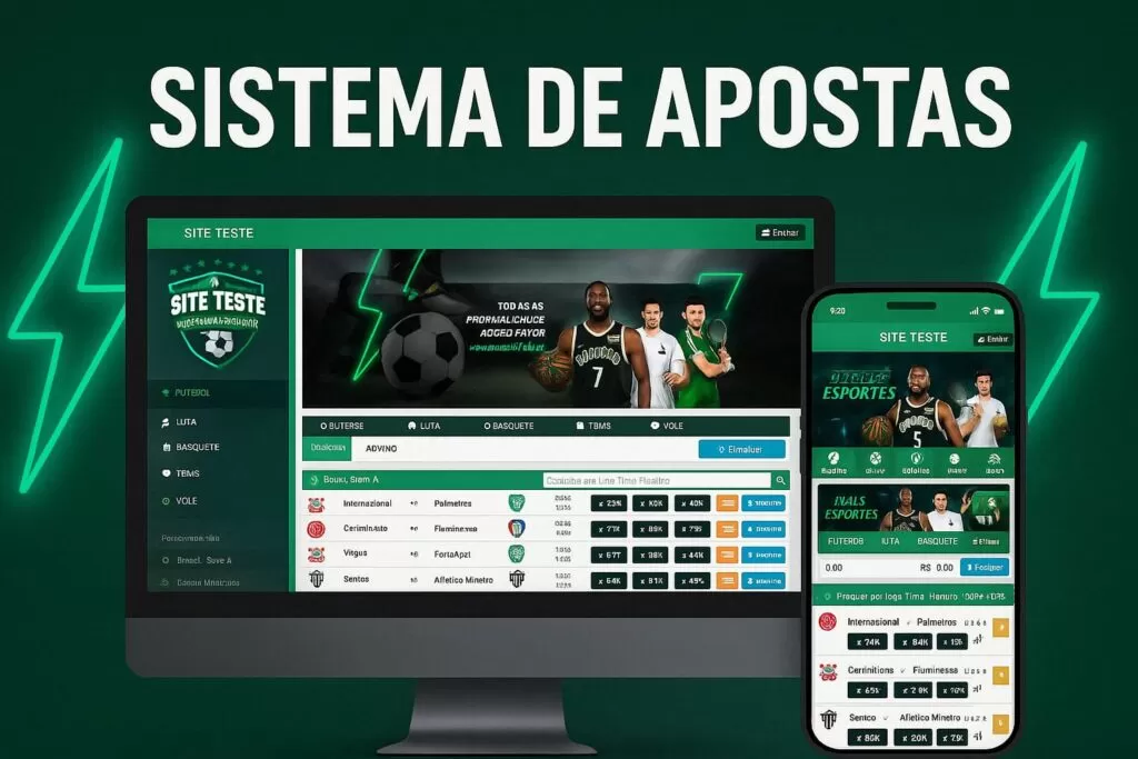 criar site de futebol