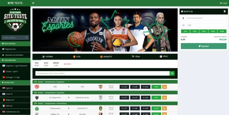 Tutorial: sistema de apostas esportivas Plataforma bet - 2022 - Opções